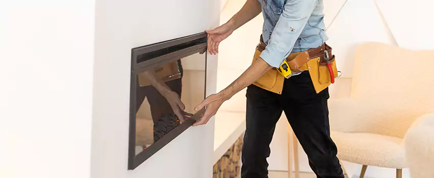 Metal Fireplace Installation in Maywood, California