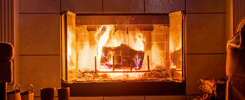 Mendota Hearth Landscape Fireplace Installation in Maywood, California