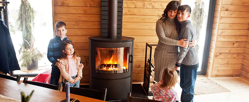 Morso Cast Iron Fireplace Insert Installation in Maywood, California