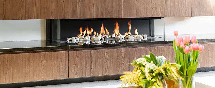 Double-height Fireplace Design Refurbishment in Maywood, California