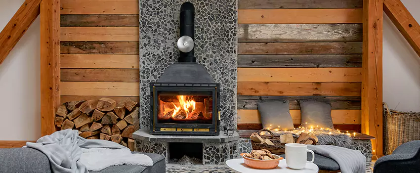 Thelin Hearth Products Direct Vent Gas Stove Fireplace Inspection in Maywood, California